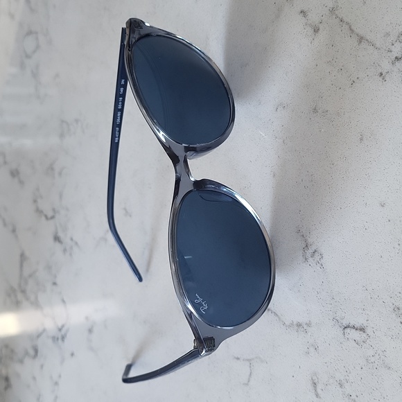 Ray Ban 4371F Blue Transparent Women's Sunglasses - Picture 2 of 7